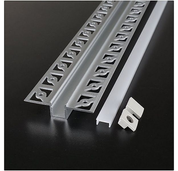 ENERGMiX LED-Stripe-Profil 2 Meter Alu Profile Alu Schiene Profil mit Milch günstig online kaufen