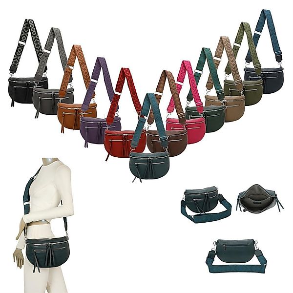 ITALYSHOP24 Schultertasche Damen Brusttasche Umhängetasche CrossBody günstig online kaufen