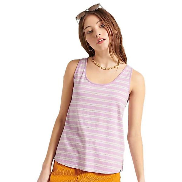 Superdry Orange Label Classic Ärmelloses T-shirt L Lavender Marl Stripe günstig online kaufen