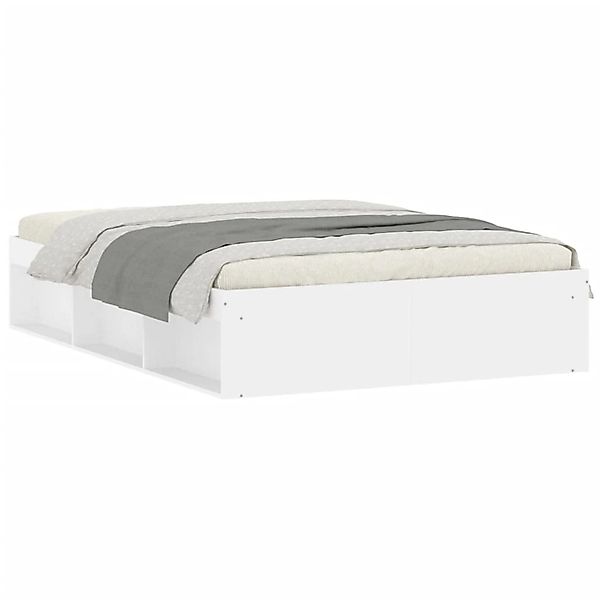 vidaXL Bettgestell Weiß 135x190 cm1926592 günstig online kaufen