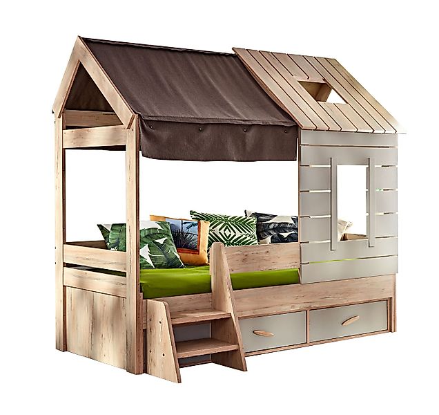 Möbel-Zeit Kinderbett Kinderbett Hausbett Baumhaus My House, 90x200 cm günstig online kaufen