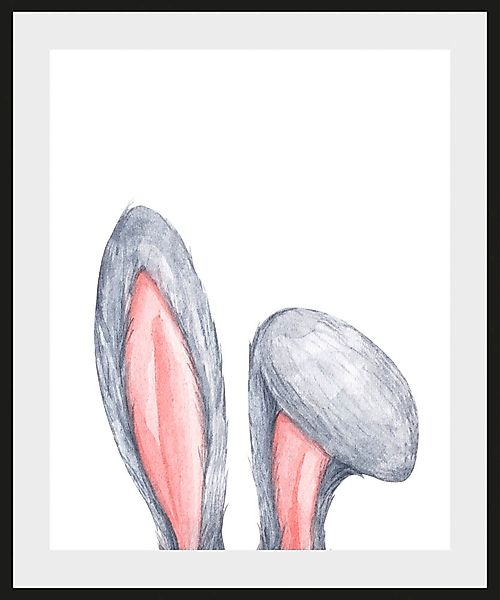 queence Bild »Alco«, Hase-Hasen-Haustiere-Kunst, (1 St.), HD Premium Poster günstig online kaufen