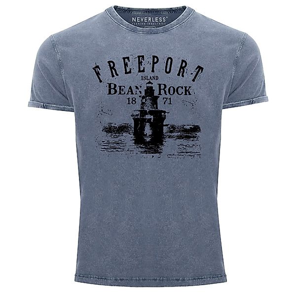 Neverless Print-Shirt Herren Vintage Shirt Retro günstig online kaufen