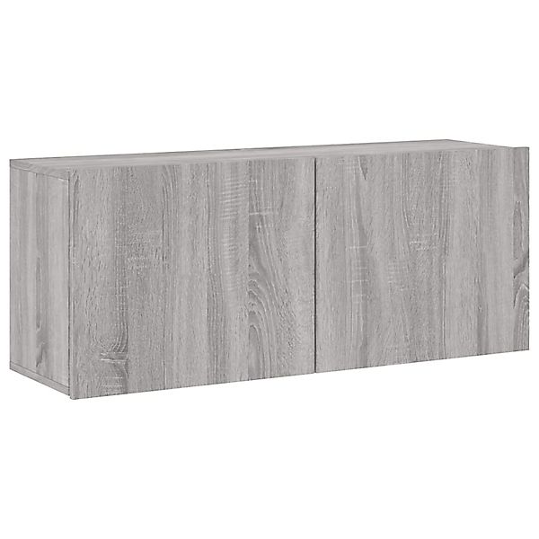 vidaXL TV-Wandschrank Grau Sonoma 100x30x41 cm 836971 günstig online kaufen