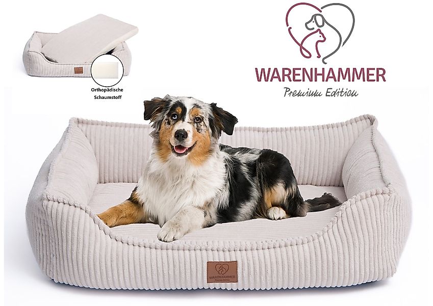 Warenhammer Hundekorb Orthopädisches Premium Hundebett, flauschig günstig online kaufen