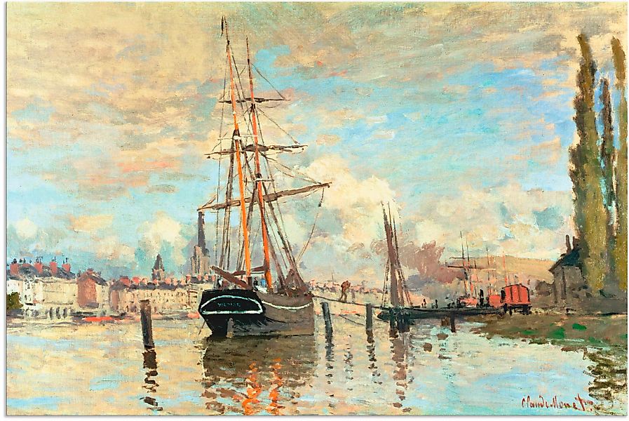 Artland Wandbild "Die Seine in Rouen. 1874.", Boote & Schiffe, (1 St.), als günstig online kaufen