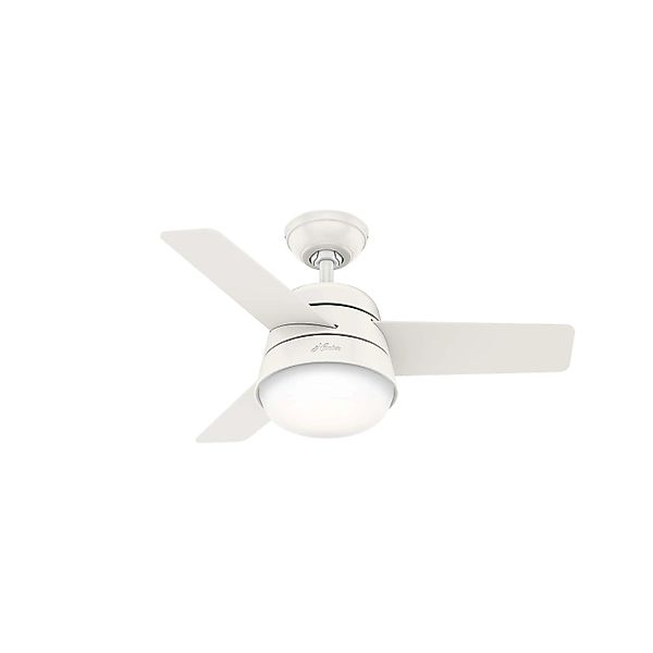HUNTER FANS Deckenventilator Finley Weiß 91 cm mit Beleuchtung und Fernbedi günstig online kaufen