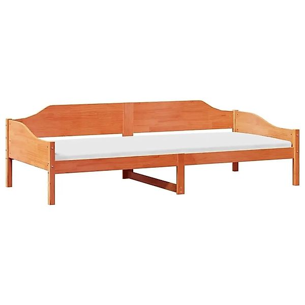 vidaXL Massivholzbett ohne Matratze Wachsbraun 80x200 cm Kiefernholz 850913 günstig online kaufen