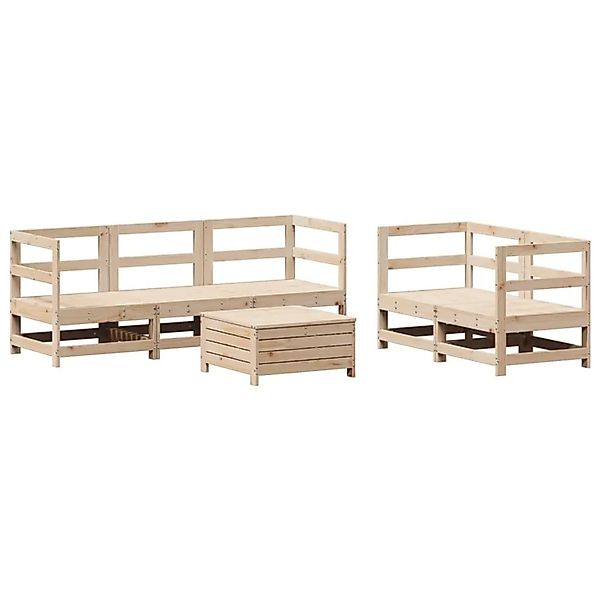 vidaXL 6-Tlg Garten-Sofagarnitur Massivholz Kiefer 3250804 günstig online kaufen