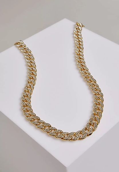 URBAN CLASSICS Edelstahlkette "Accessoires Heavy Necklace With Stones" günstig online kaufen