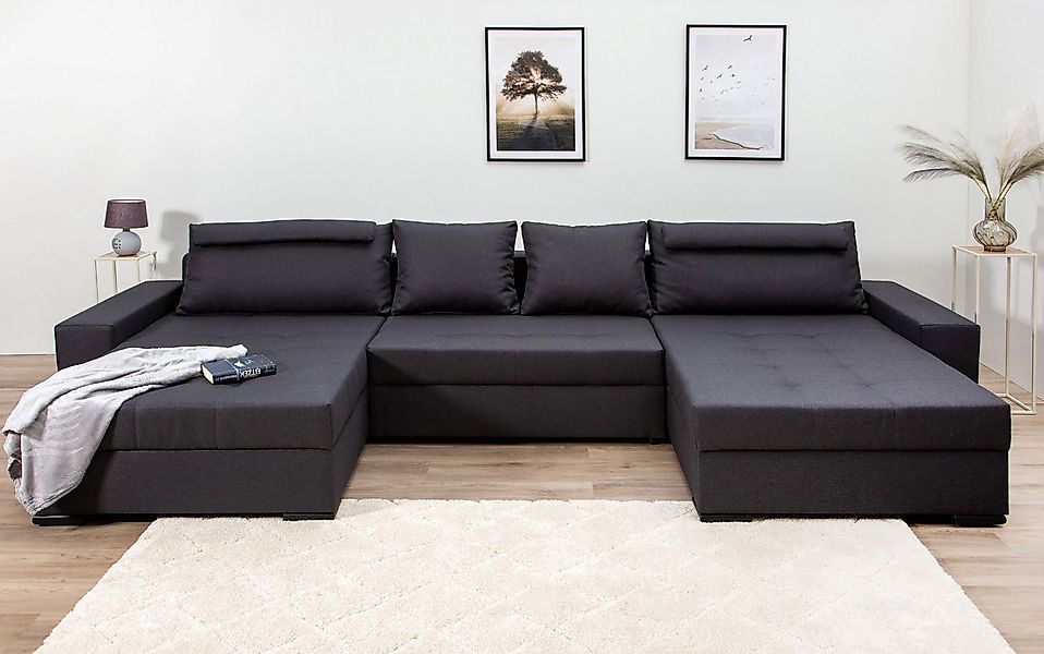 COLLECTION AB Wohnlandschaft "Josy XXXL-Relax U-Form, B: 352 cm" mit Bettfu günstig online kaufen