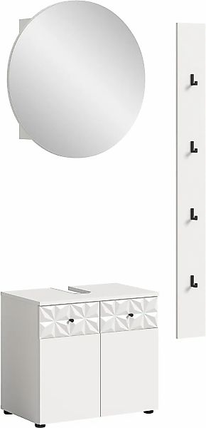 INOSIGN Badezimmer-Set »VICENZA, TOPSELLER!, Breite 91cm, 3-teilig, mit Orn günstig online kaufen