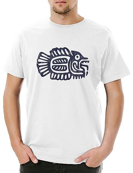 Urban Backwoods Print-Shirt Inca Fish Herren T-Shirt Inka Maya Mayans Mayas günstig online kaufen
