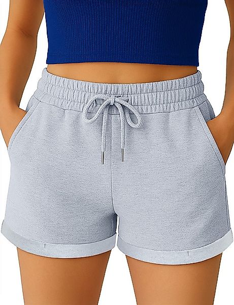 Smith & Solo Sweatshorts Kurze Hose Damen Shorts (1-tlg) Basic, Lycra, umsc günstig online kaufen