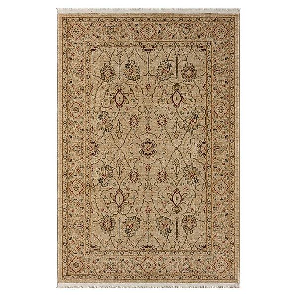 Heller Kurzflorteppich in Cremefarben und Beige orientalischen Stil günstig online kaufen