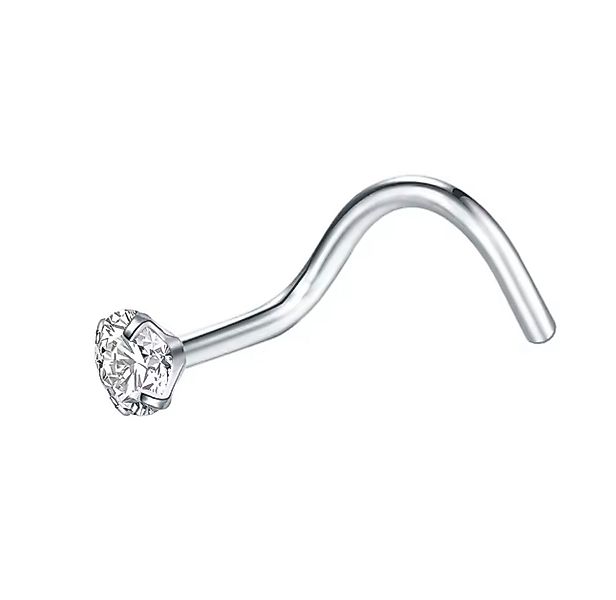 Karisma Schmuck Nasenpiercing aus Titan Nasenstecker mit Kristallstein Pron günstig online kaufen