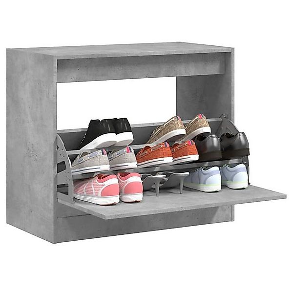 vidaXL Schuhschrank Schuhschrank Betongrau 80x42x69 cm Spanplatte günstig online kaufen