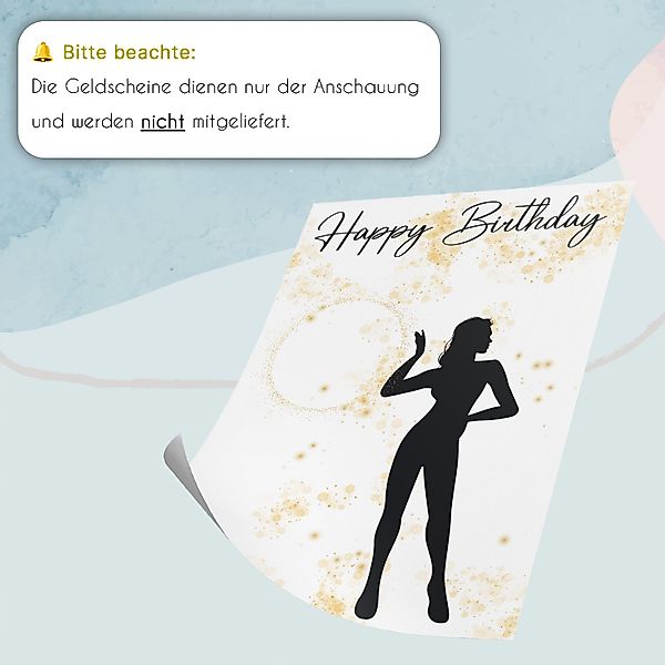 Tigerlino Poster Geburtstag Frauen Freundin Geldgeschenk günstig online kaufen