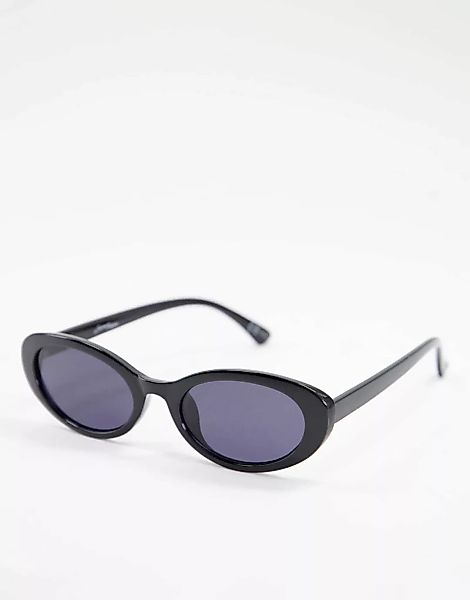 Jeepers Peepers – Ovale Sonnenbrille für Damen in Schwarz günstig online kaufen