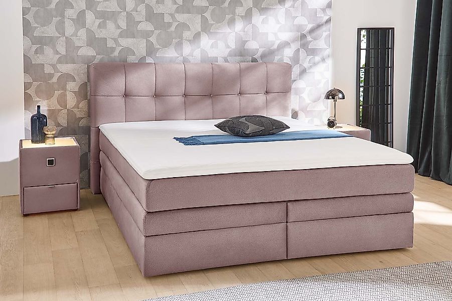 Jockenhöfer Gruppe Boxspringbett "Amy", mit Bettkasten und Kaltschaum-Toppe günstig online kaufen