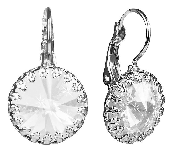 LUISIA® Paar Ohrhänger LUISIA 14 mm Ohrringe Rivoli mit Kristallen von Sw günstig online kaufen