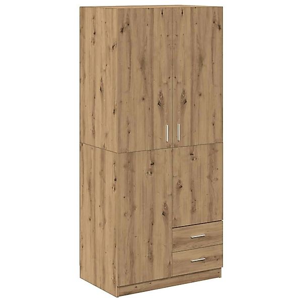 vidaXL Kleiderschrank Artisan-Eiche 80x52x180 cm Holzwerkstoff 855887 günstig online kaufen