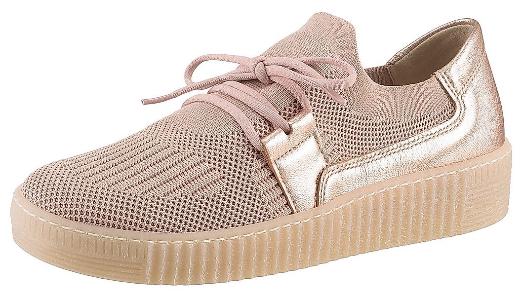 Gabor Slip-On Sneaker, Slipper, Schlupfschuh, Plateausneaker mit Metallic-E günstig online kaufen