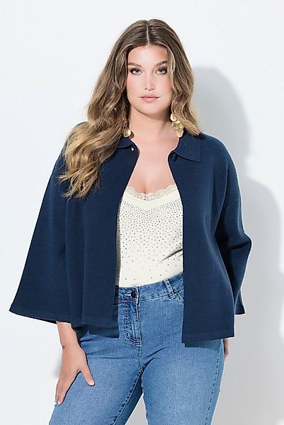 MIAMODA Strickjacke Strickjacke Cape-Form weite 3/4-Glockenärmel günstig online kaufen