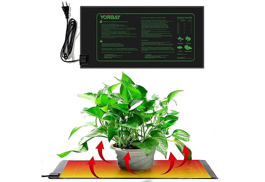 Yorbay Heizmatten Heizmatte für Pflanzen, Anzucht, IP67 Wasserdicht, 25,5 x günstig online kaufen