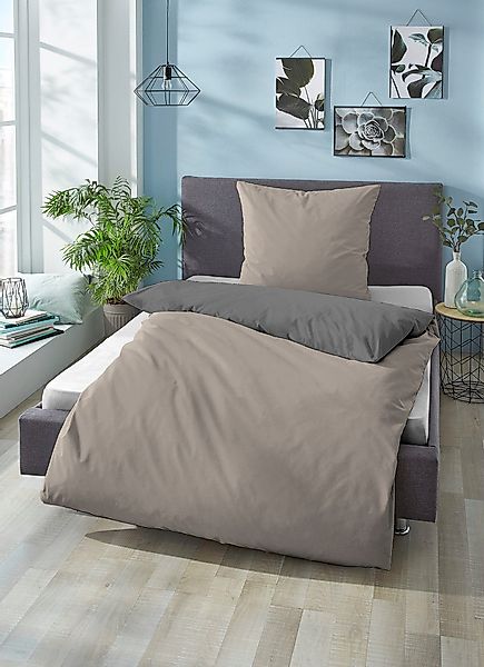 Biberna Wendebettwäsche "Alma in Gr. 135x200, 155x220 oder 200x200 cm" 2 St günstig online kaufen