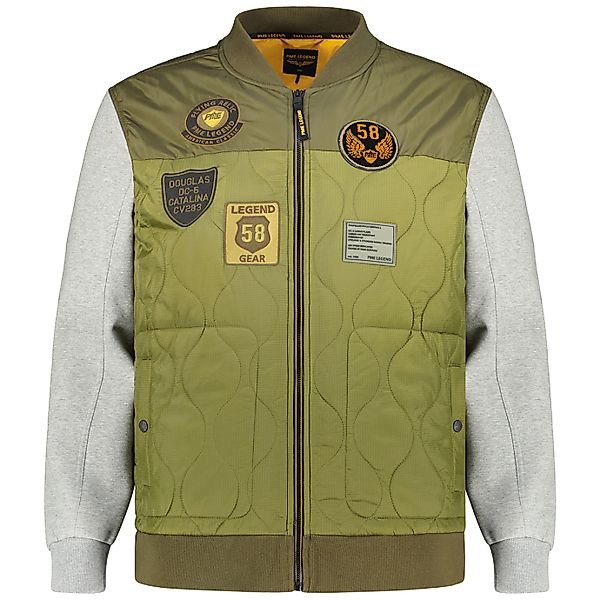 PME LEGEND Sweatjacke im Material-Mix günstig online kaufen