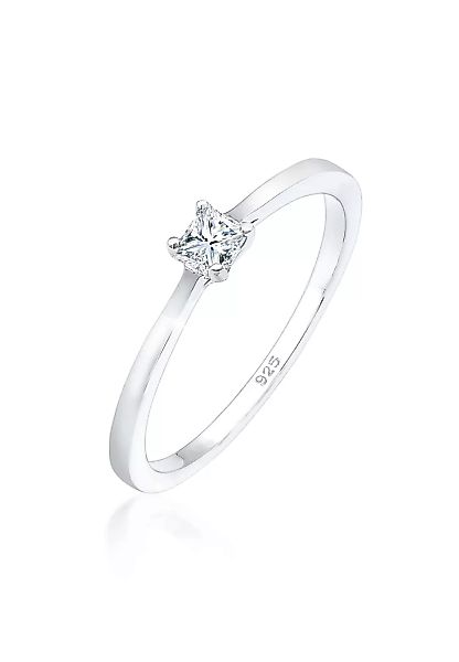 Elli DIAMONDS Verlobungsring "Diamant 0.1 ct. Solitär Verlobung 925 Silber" günstig online kaufen