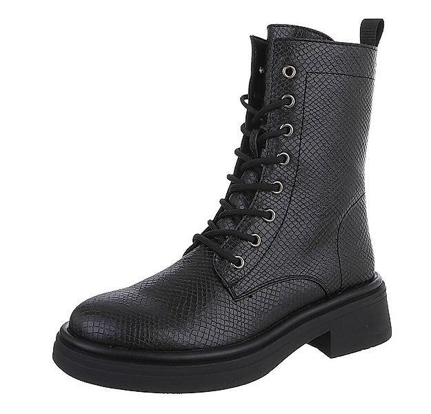 Ital-Design Damen Stiefel mit Schnürung und blockabsatz für Alltag Schnürst günstig online kaufen