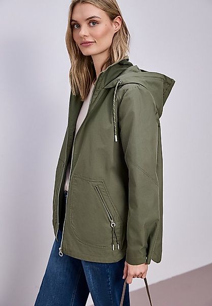 STREET ONE Parka mit seitlichen Zipper‑Taschen und Nieten‑Details an den Är günstig online kaufen