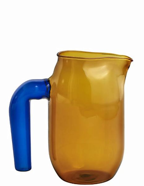 Karaffe Jug Small glas orange / Ø 10 x H 16,5 cm - Hay - Orange günstig online kaufen