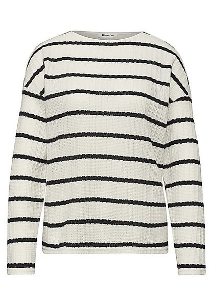 STREET ONE Longsleeve Langarm Shirt im Strick-Look günstig online kaufen