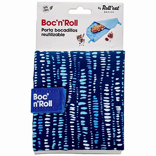 Brotzeitdose Roll'eat Boc'n'roll Essential Marine Blau (11 X 15 Cm) günstig online kaufen