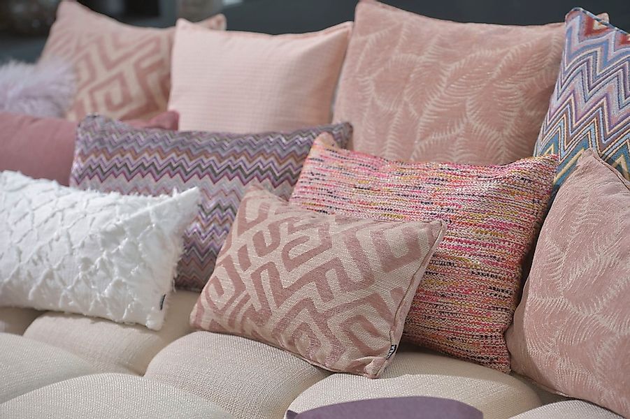 H.O.C.K. Dekokissen "Naira" mit geometrischem Muster, Kissenhülle mit Füllu günstig online kaufen