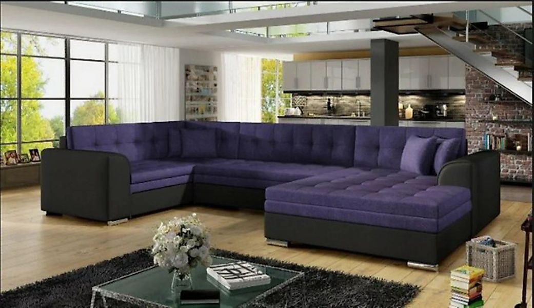 JVmoebel Ecksofa, Design Ecksofa Bettfunktion Sofa Couch Polster Sofas Couc günstig online kaufen