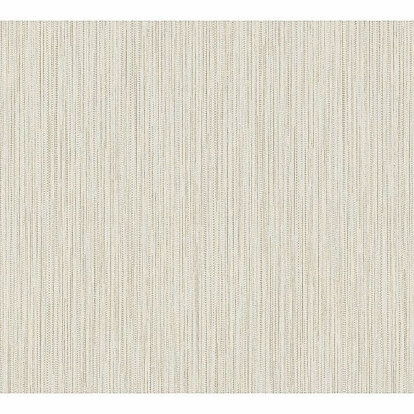 A.S. Création Vliestapete Streifen Weiß-Gold FSC® günstig online kaufen