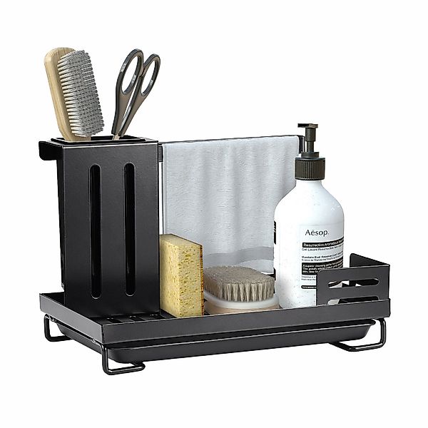 SEEZSSA Küchenorganizer-Set Abtropfgestell, Handtuchhalter mit abnehmbarer günstig online kaufen