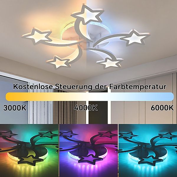 WILGOON Deckenleuchte LED Deckenleuchte Dimmbar 54W günstig online kaufen