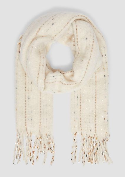 s.Oliver Schal Tuch, Fransen-Schal mit Glitzergarn günstig online kaufen