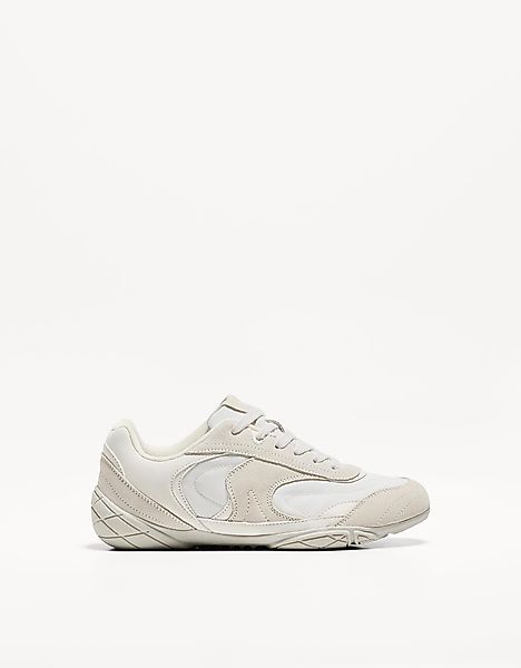 Bershka Sneaker Mit Feiner Sohle Damen 37 Weiss günstig online kaufen