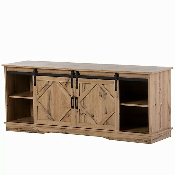 YNOFIT TV-Schrank Landhaus-TV-Schrank, Sideboard mit 2 Schiebetüren, 150x40 günstig online kaufen