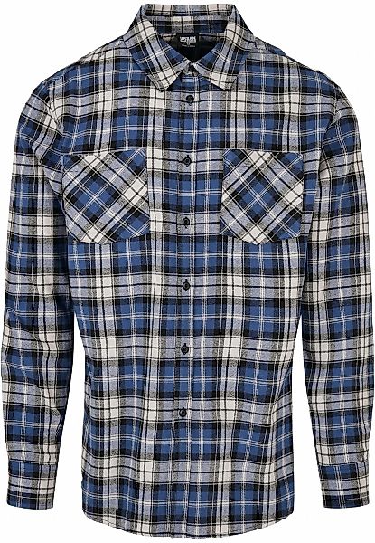 URBAN CLASSICS Langarmhemd "Urban Classics Herren Checked Roots Shirt" 1 St günstig online kaufen