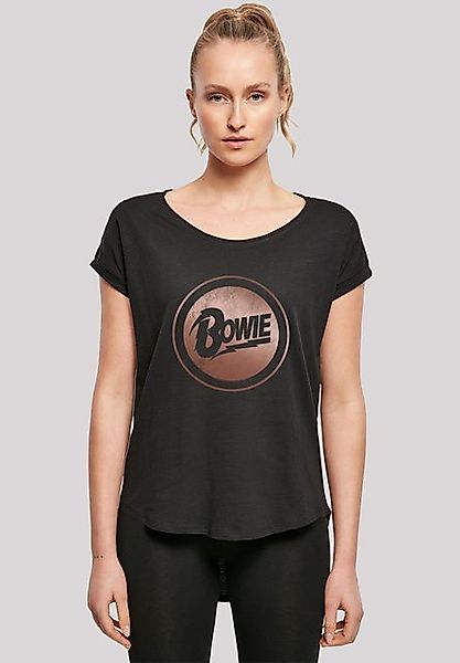 F4NT4STIC T-Shirt David Bowie Rose Gold Circle Print günstig online kaufen