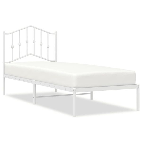 vidaXL Bett Bettgestell mit Kopfteil Metall günstig online kaufen