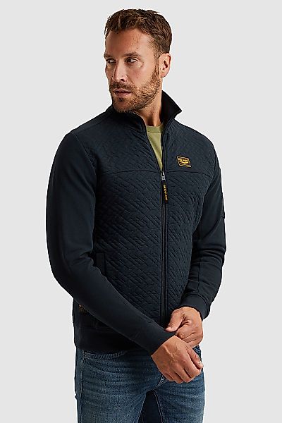 PME Legend Strickjacke Jacquard Interlock Navy  - Größe L günstig online kaufen