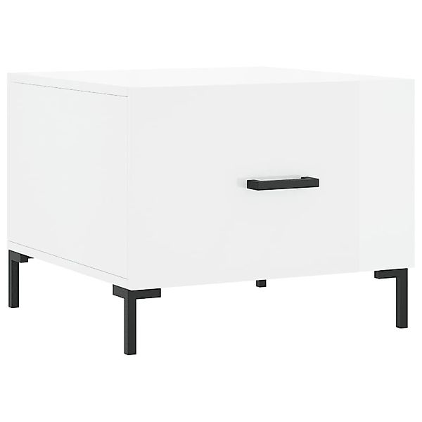 vidaXL Couchtisch Couchtisch Hochglanz-Weiß 50x50x40 cm günstig online kaufen